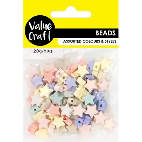Star Shape Pearl Finish Beads